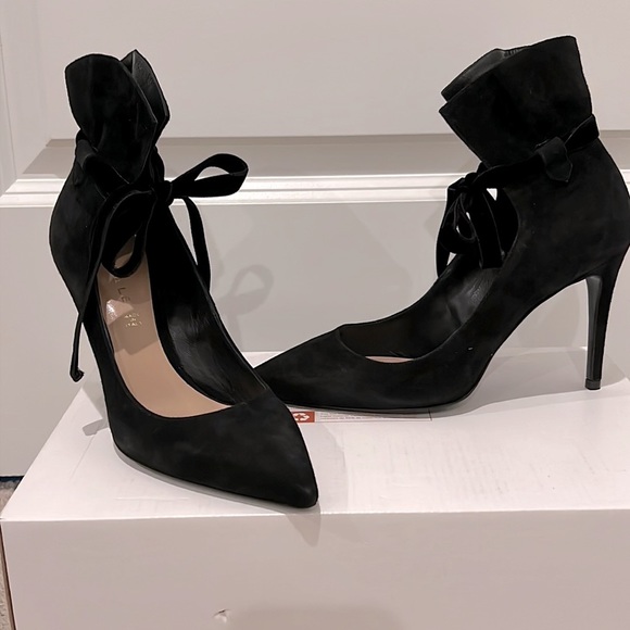 Deimille Camoscio Nero Suede Heels - Picture 2 of 16